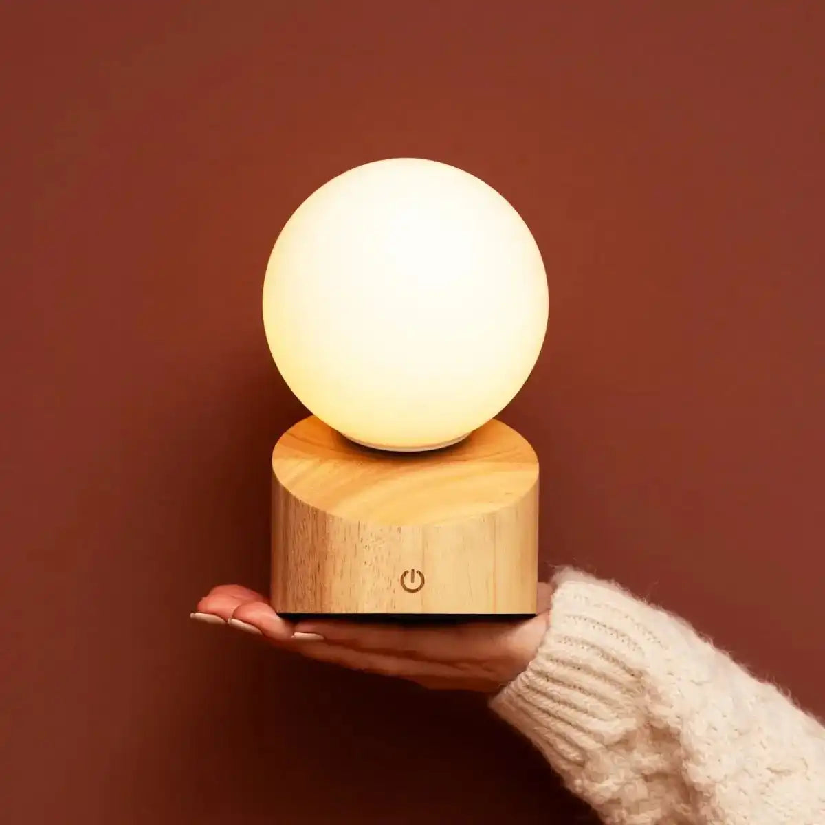 Morris hellbraun stilvolle wiederaufladbare Lampe-schnurlos, dimmbar, umweltfreundliches Design