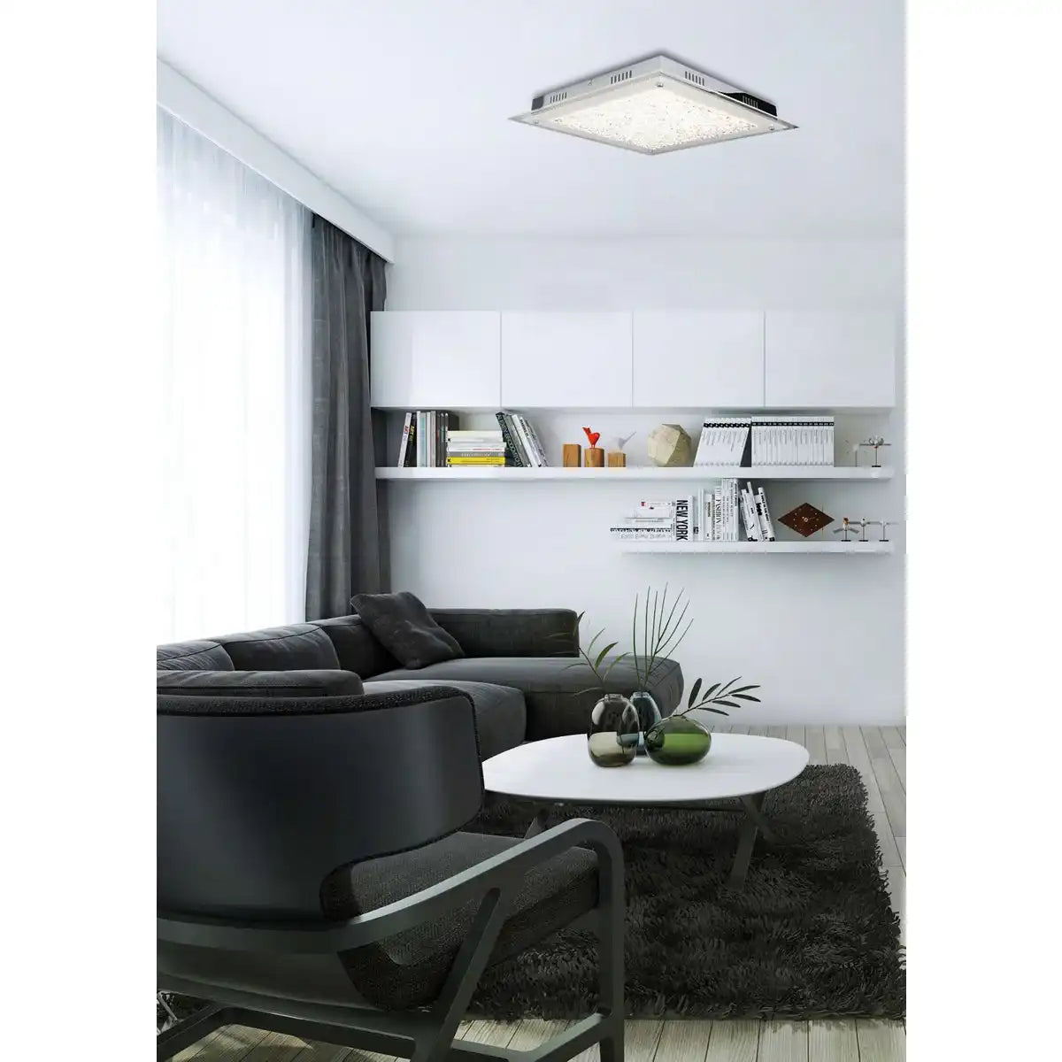 LED Deckenleuchte "GLASGOW" d:36cm