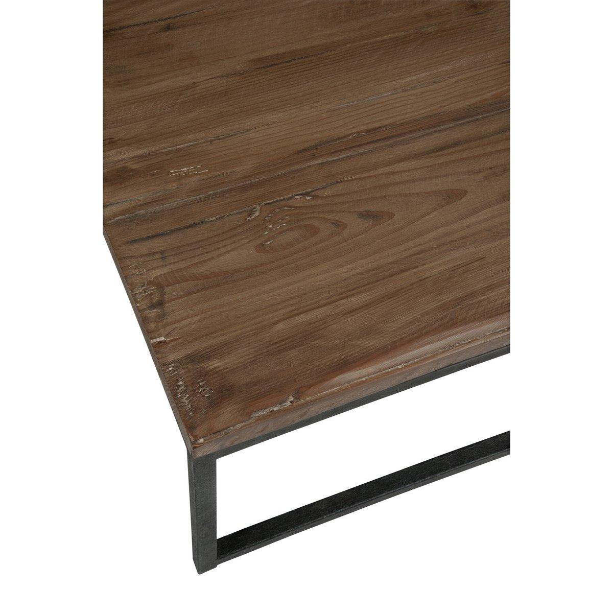 J-Line Couchtisch - Holz/Metall - Braun/Schwarz -