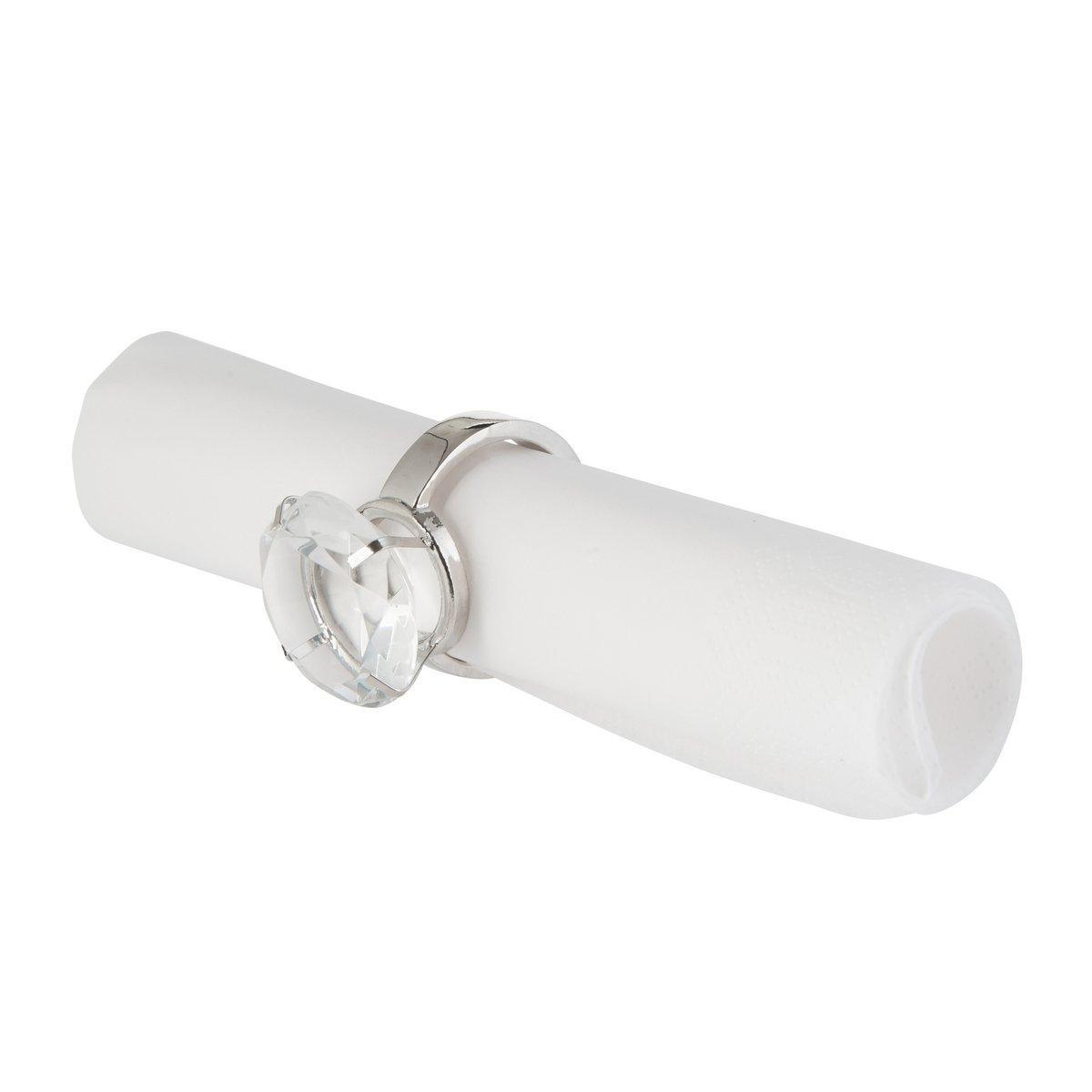 J-Line Serviettenring Ehering Trans/Silber
