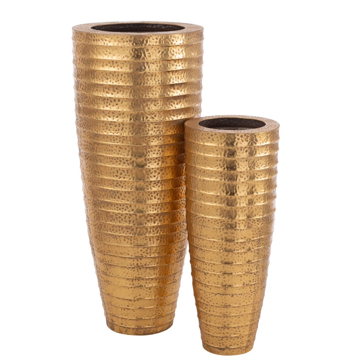 J -Line Vase Ägypten - Metall - Gold - 2 Teile - 122 cm hoch