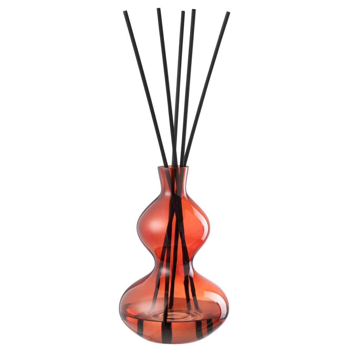 J-Line Geurolie Olive & Frank Weihrauch – Glas – Rot – groß