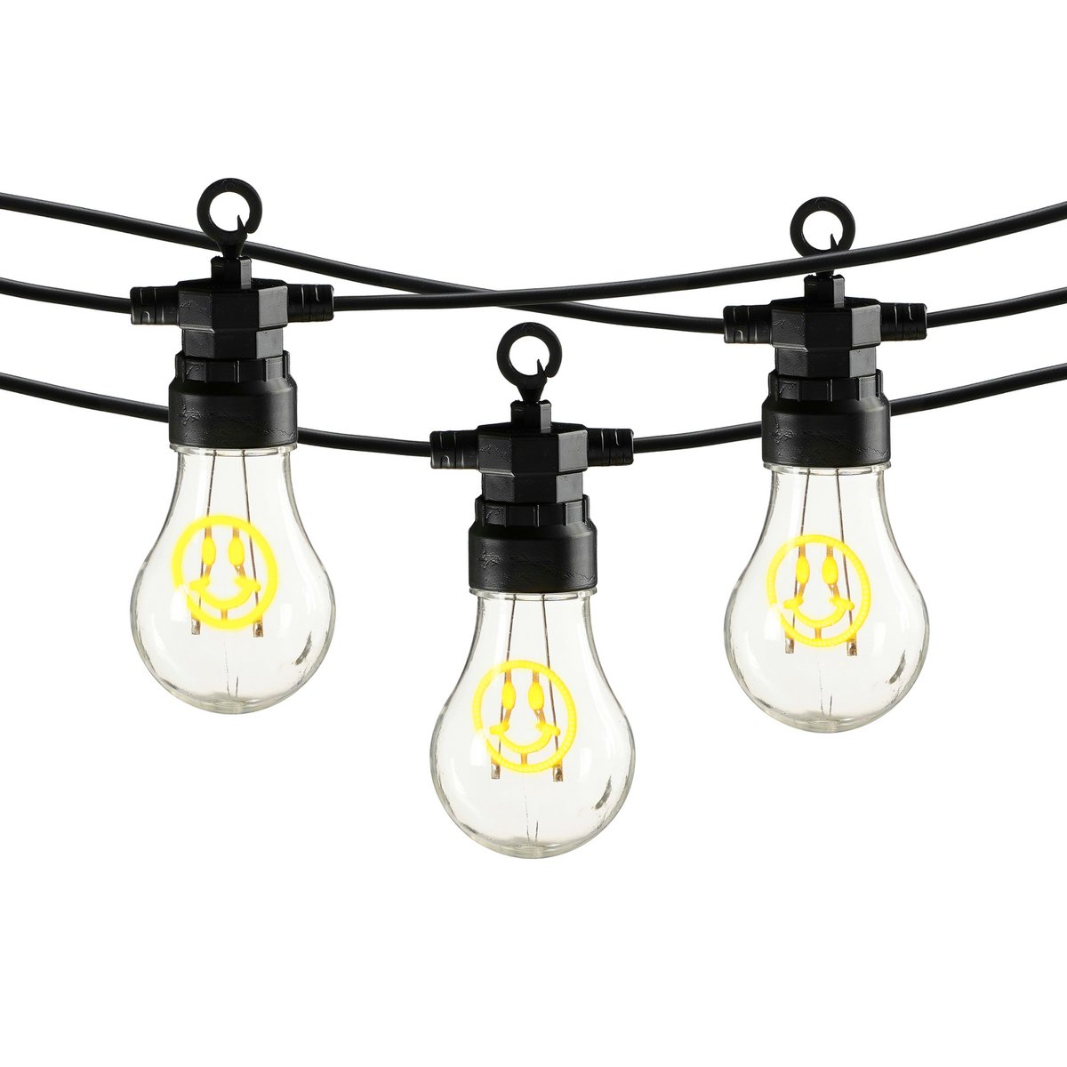 Smiley LED -Lichtkabel draußen - L450 cm - Gelb
