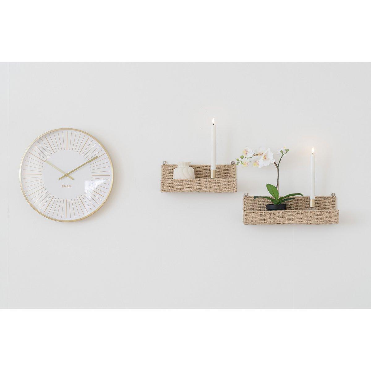 Takamaka Wanduhr – Gold, Aluminium/Glas, Ø40 cm