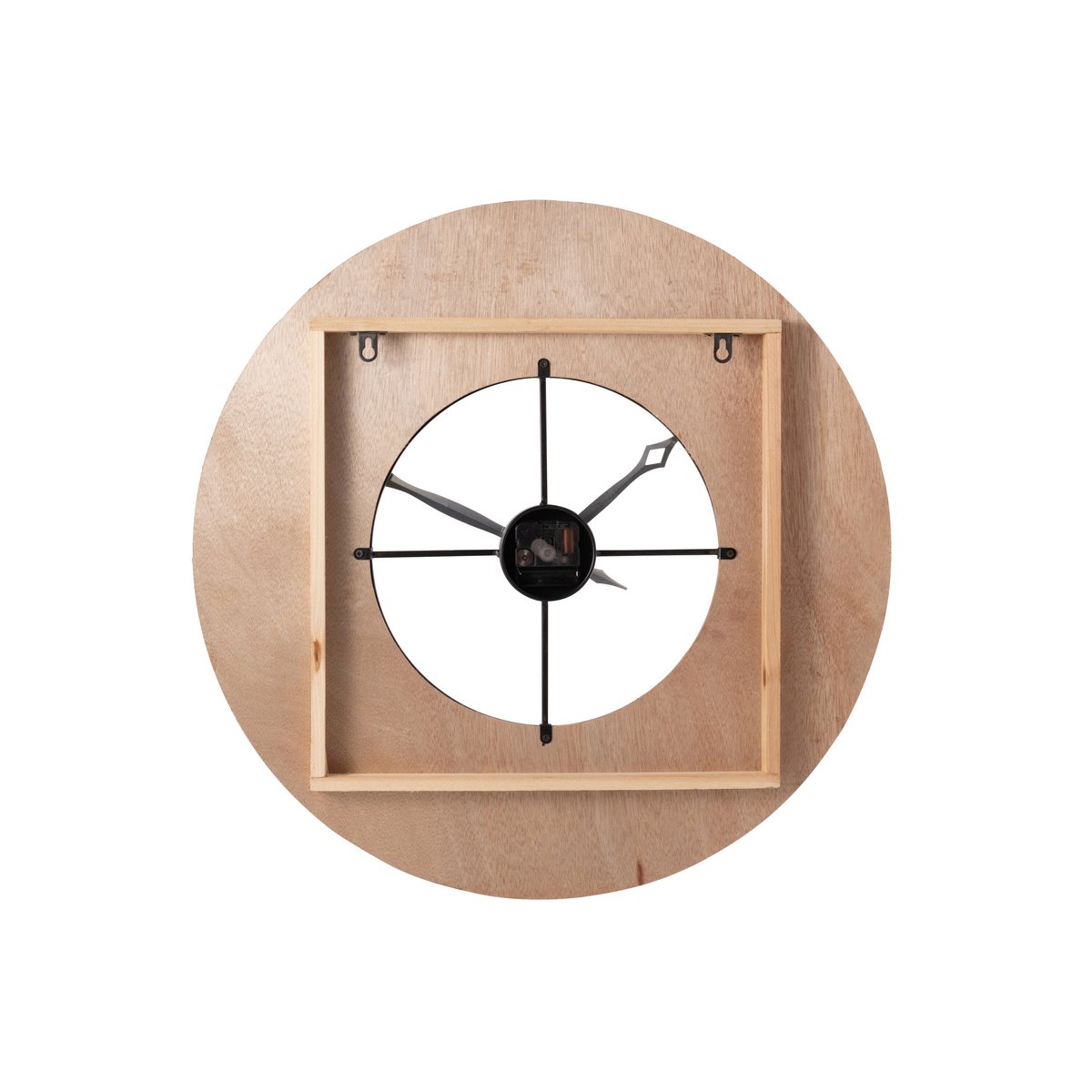 J-Line Uhr Sodi MDF Natur/Schwarz