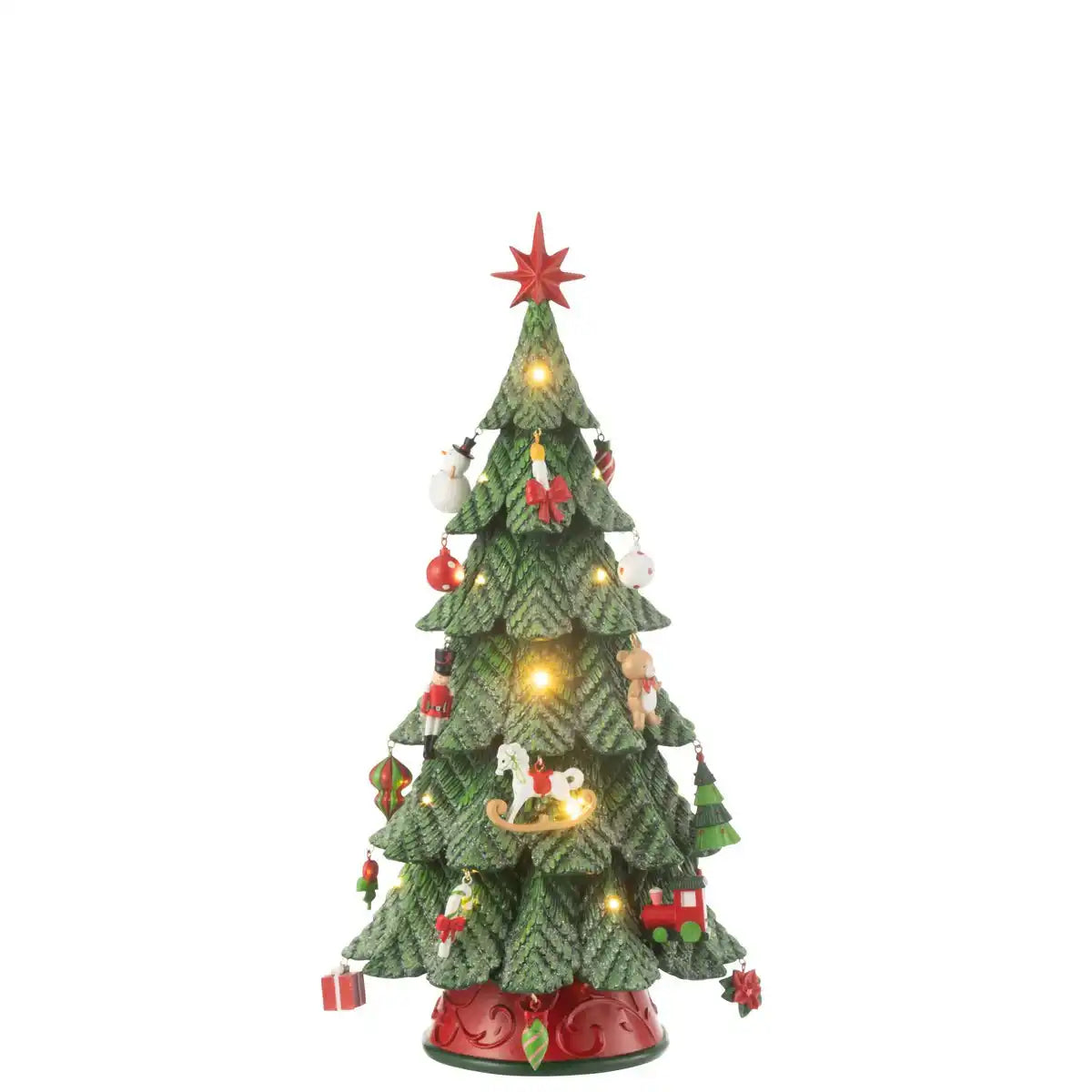 J -Line Dekoration Weihnachtsbaum -Ornamente - Polyresin - Mix - S - LED
