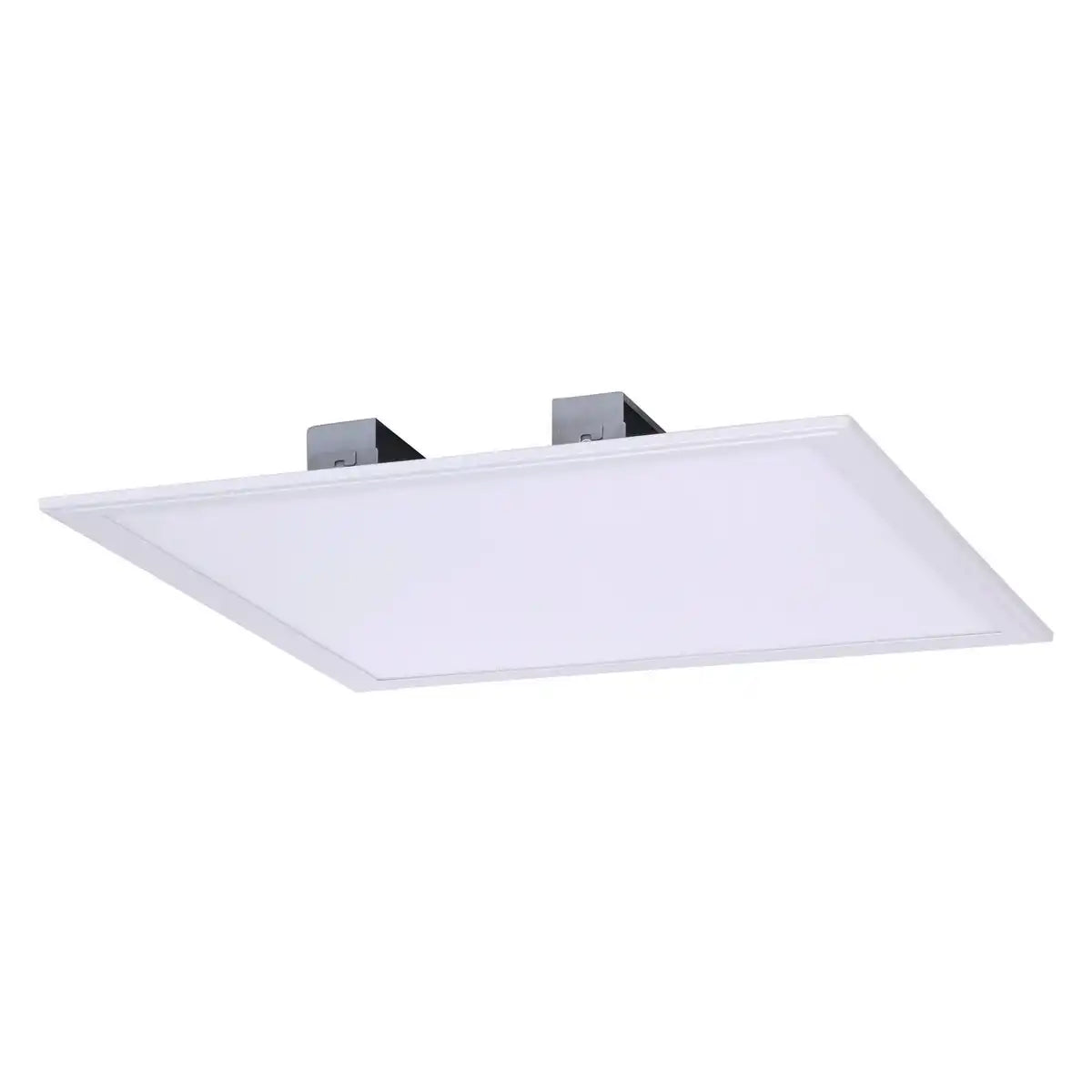 LED Aufbaupanel "SORRISO", Aufbauleuchte aus Metall und Kunststoff in Weiß mit fest verbauten LEDs, 45x45cm groß für Innenräume