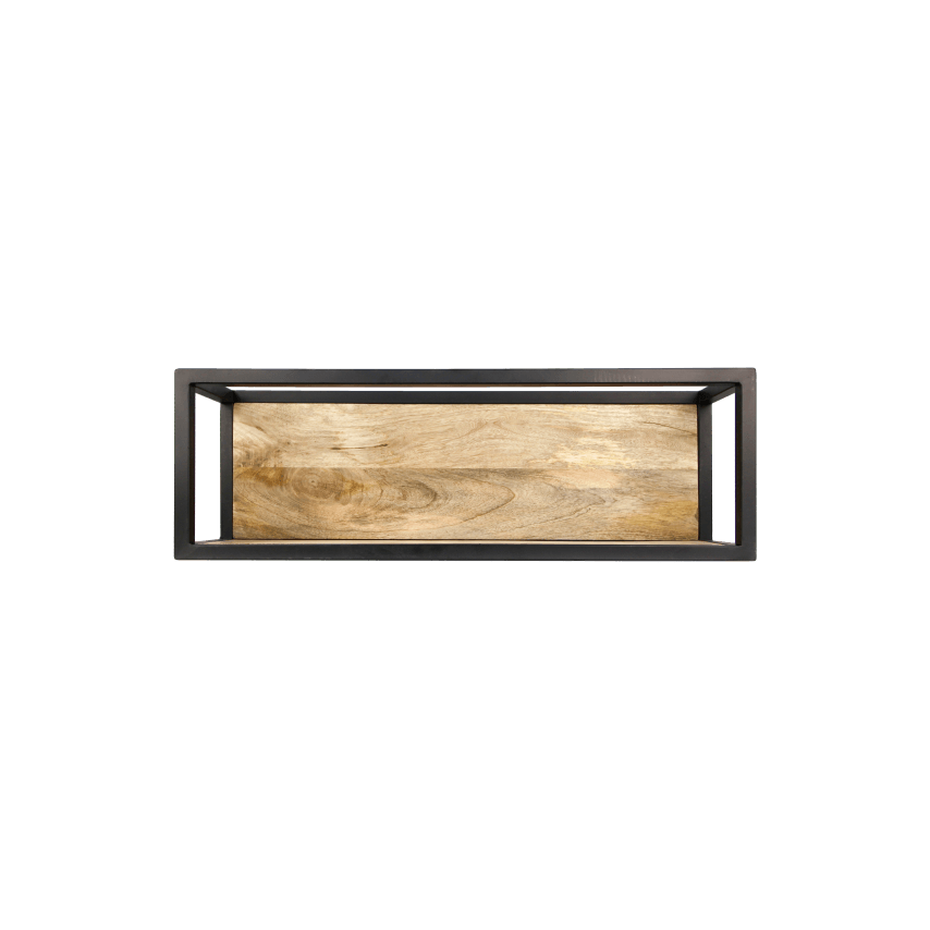 HSM Collection-Wallbox Levels -75x18x25-Natur/Schwarz-Mango/Metall