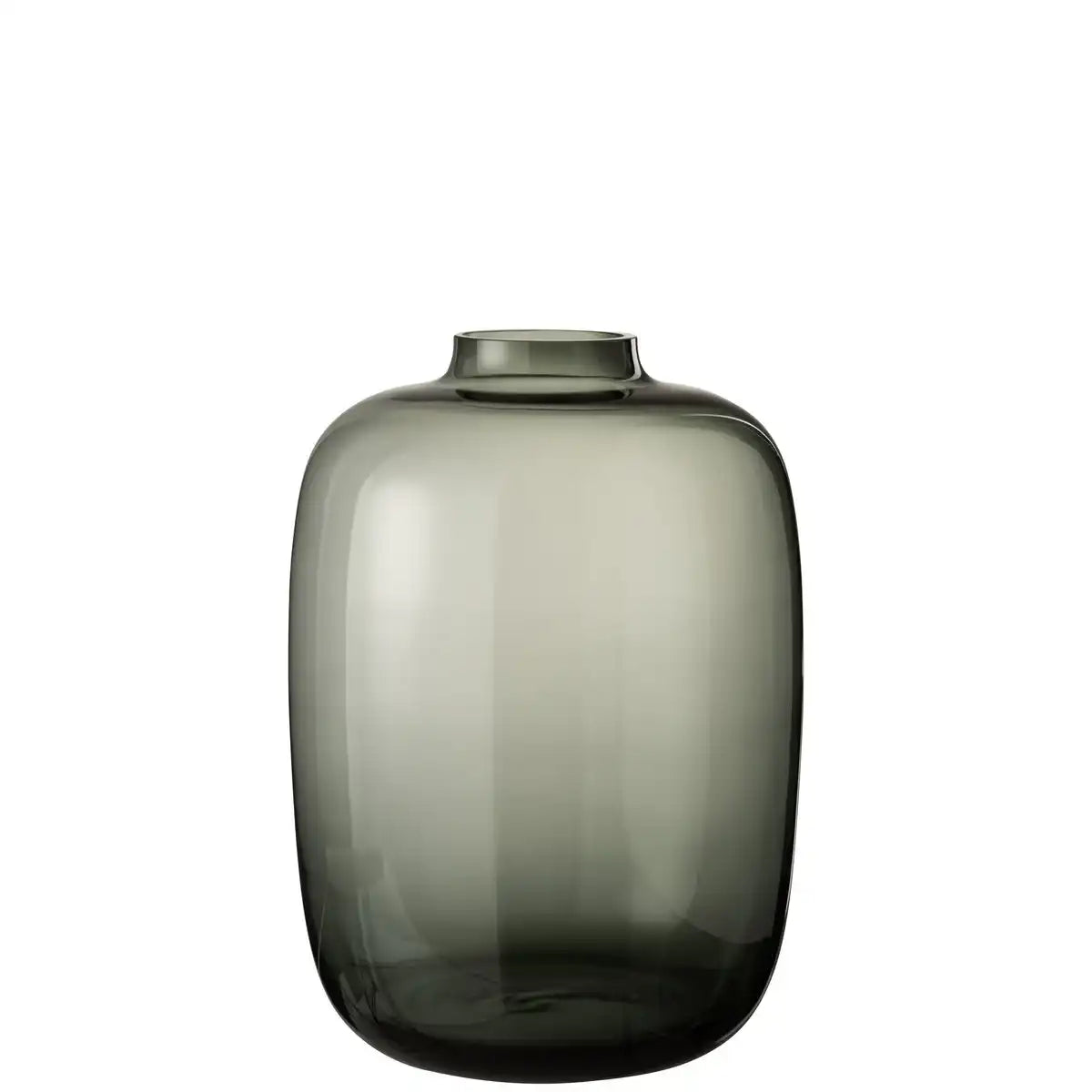 J -Line Vase Cleo - Glas - Grau - groß - 45 cm hoch