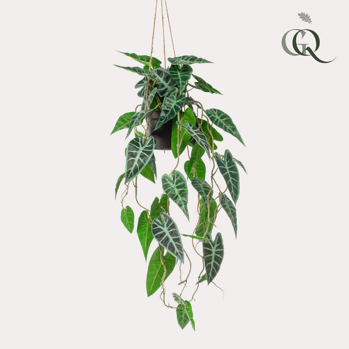 Kunstpflanze - Alokasie - Elefantenohr - 80 cm