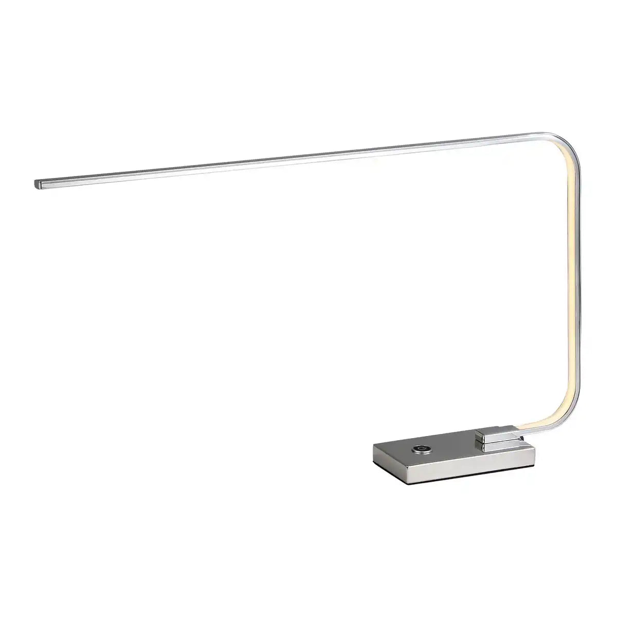 LED Tischleuchte "FAUCIUM" aus Metall in Chrom, mit integrierter LED