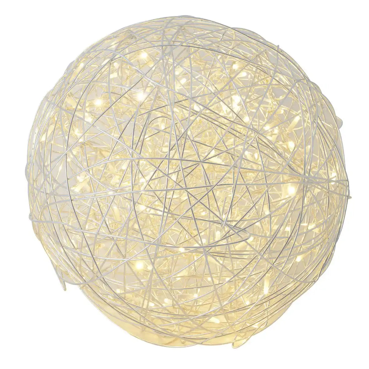 LED Außenkugel "MISTEL" Ø 50 cm , für Außen, Stehleuchte - Metall - Aluminium - mit integrierter LED - Deko außen