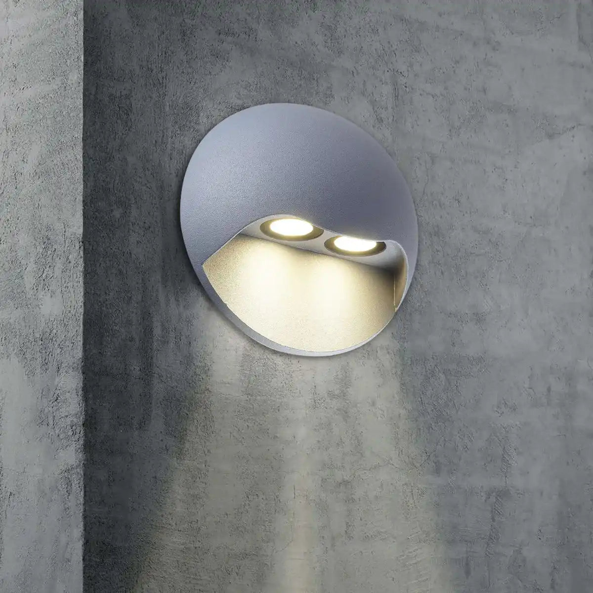 LED Außenwandleuchte "VEDUS" d:13cm