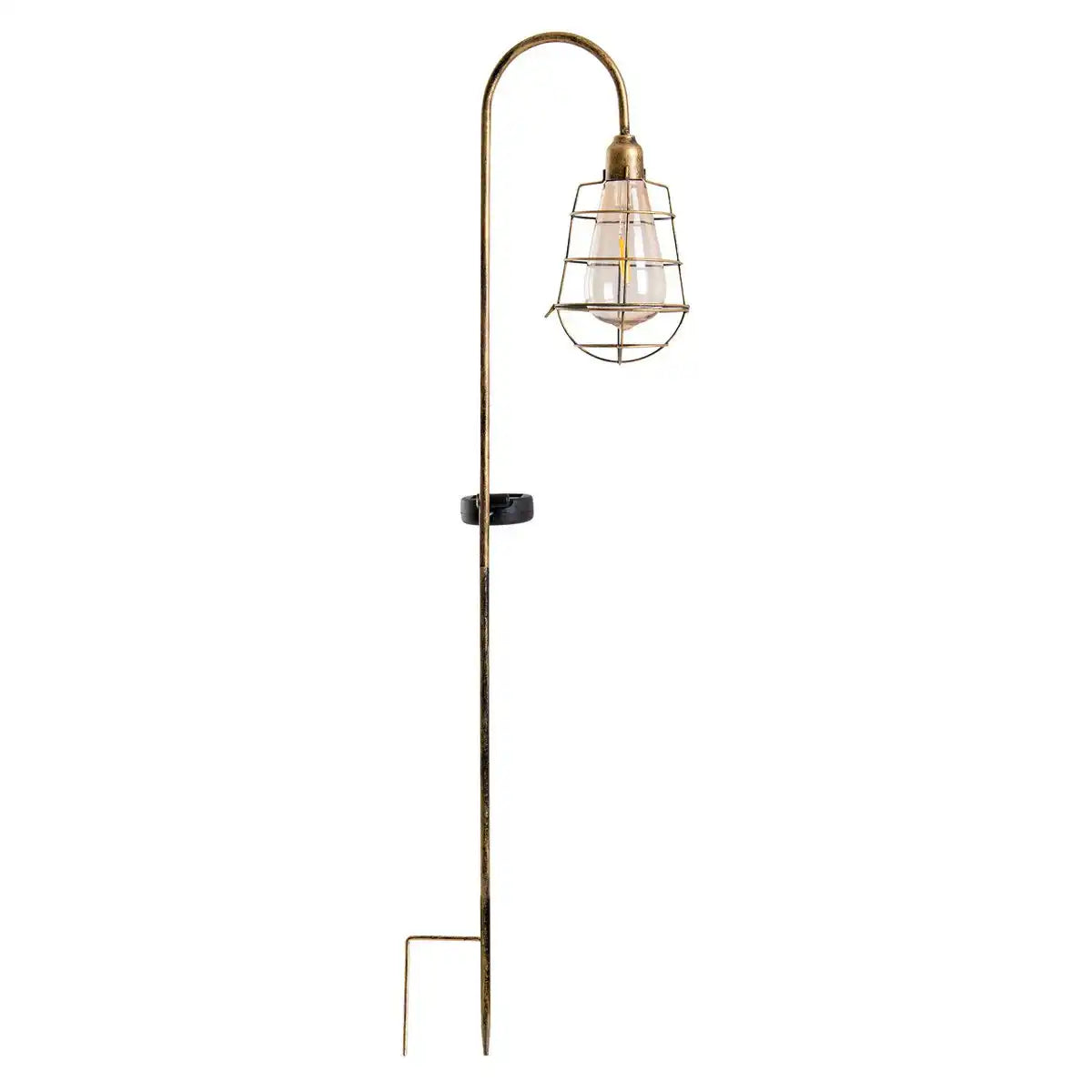 2er-Set LED Deko-Solar-Erdspieß "GITTI" H: 76,5 cm , für Außen, Erdspieß aus Metall und Kunststoff , in Alt-Messing, mit integrierter LED