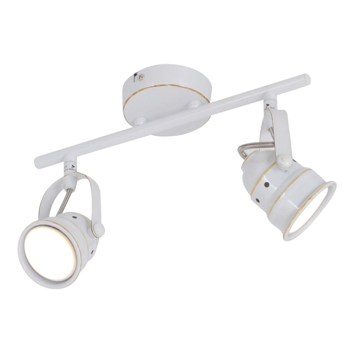 2er LED Deckenspot "SHABSPO" 2x GU10, max. 20W je Sockel, 30 cm lang