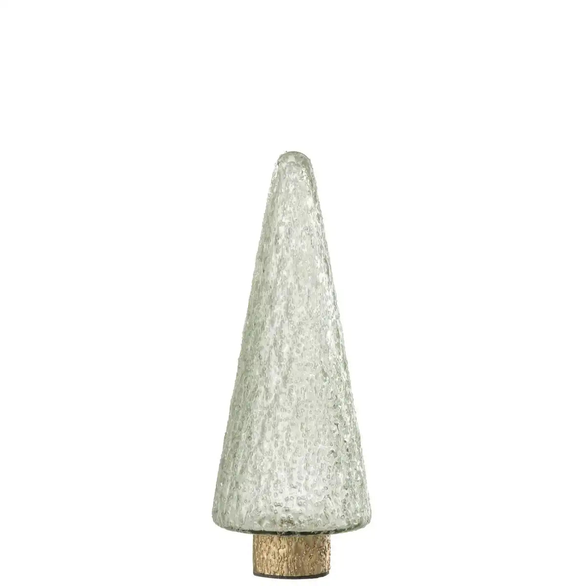 J-Line Dekoration Weihnachtsbaumsockel - Glas - Gold/Transparent - klein