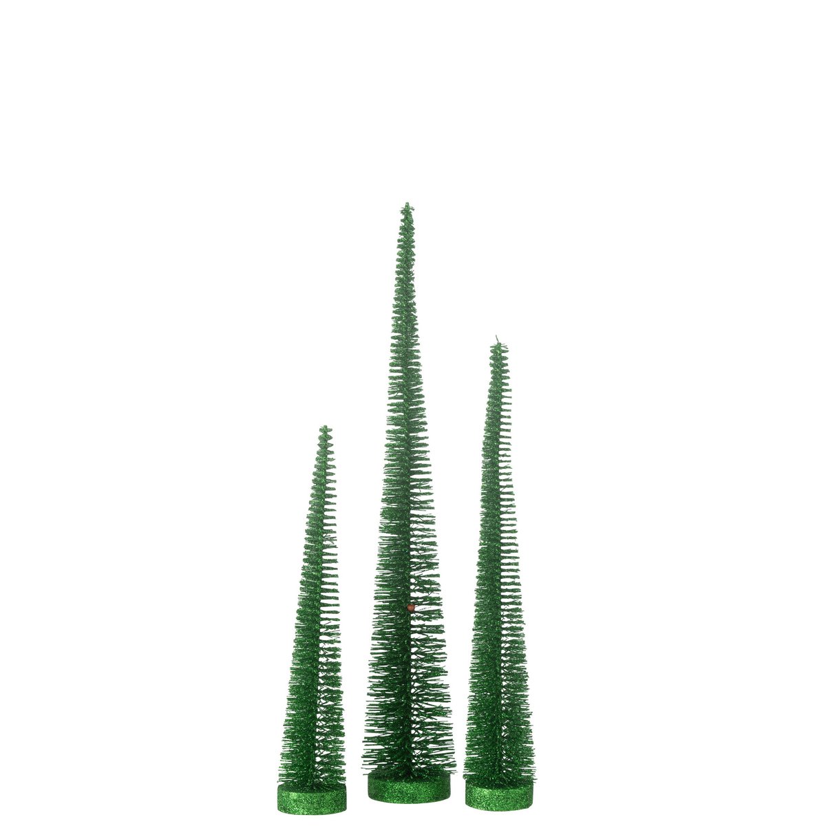 J -Line Dekoration Weihnachtsbaum Glitzer - Kunststoff - Grün - Schachtel 3