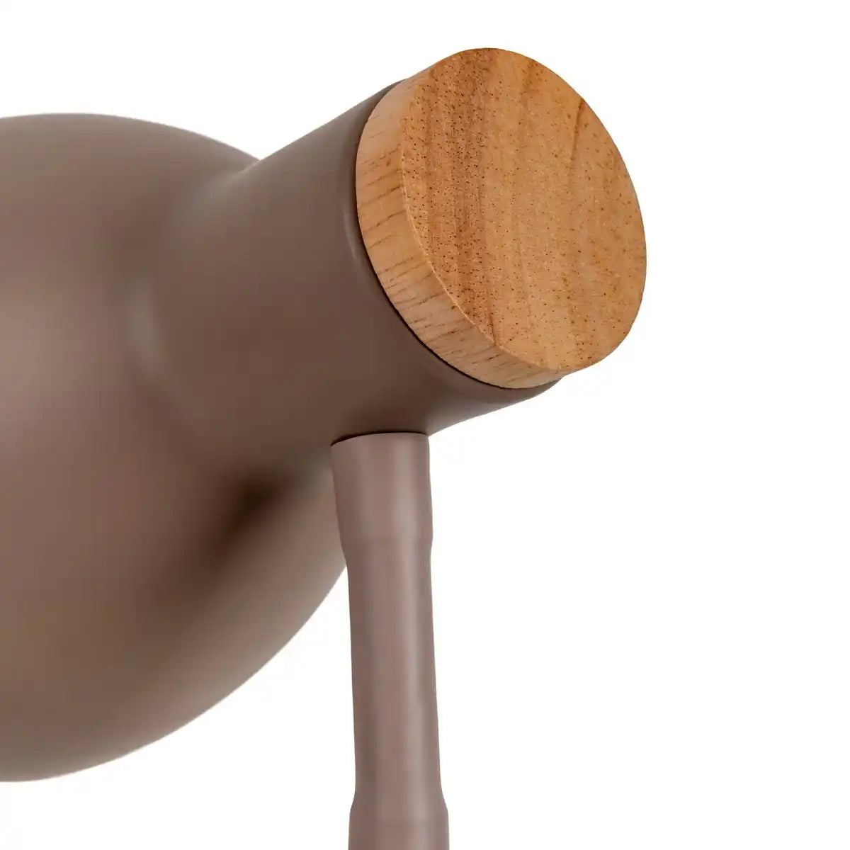 Schreibtischleuchte "MARIE" aus Metall und Holz, E14, Braun, 36,5 cm hoch