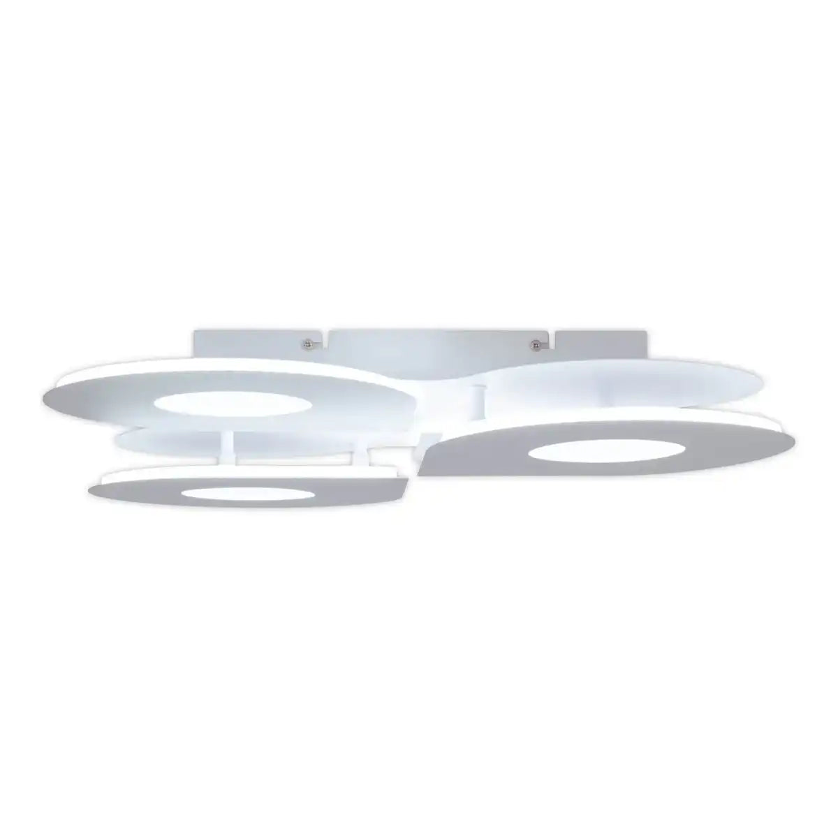 LED Deckenleuchte "SMILLA" weiß, 50 x 50 cm, 8 cm, Metall und Kunststoff, integrierte LEDs, 2400 lm, dimmbar, CCT-Funktion 3.000-6.500 K, Nachtlichtfunktion.