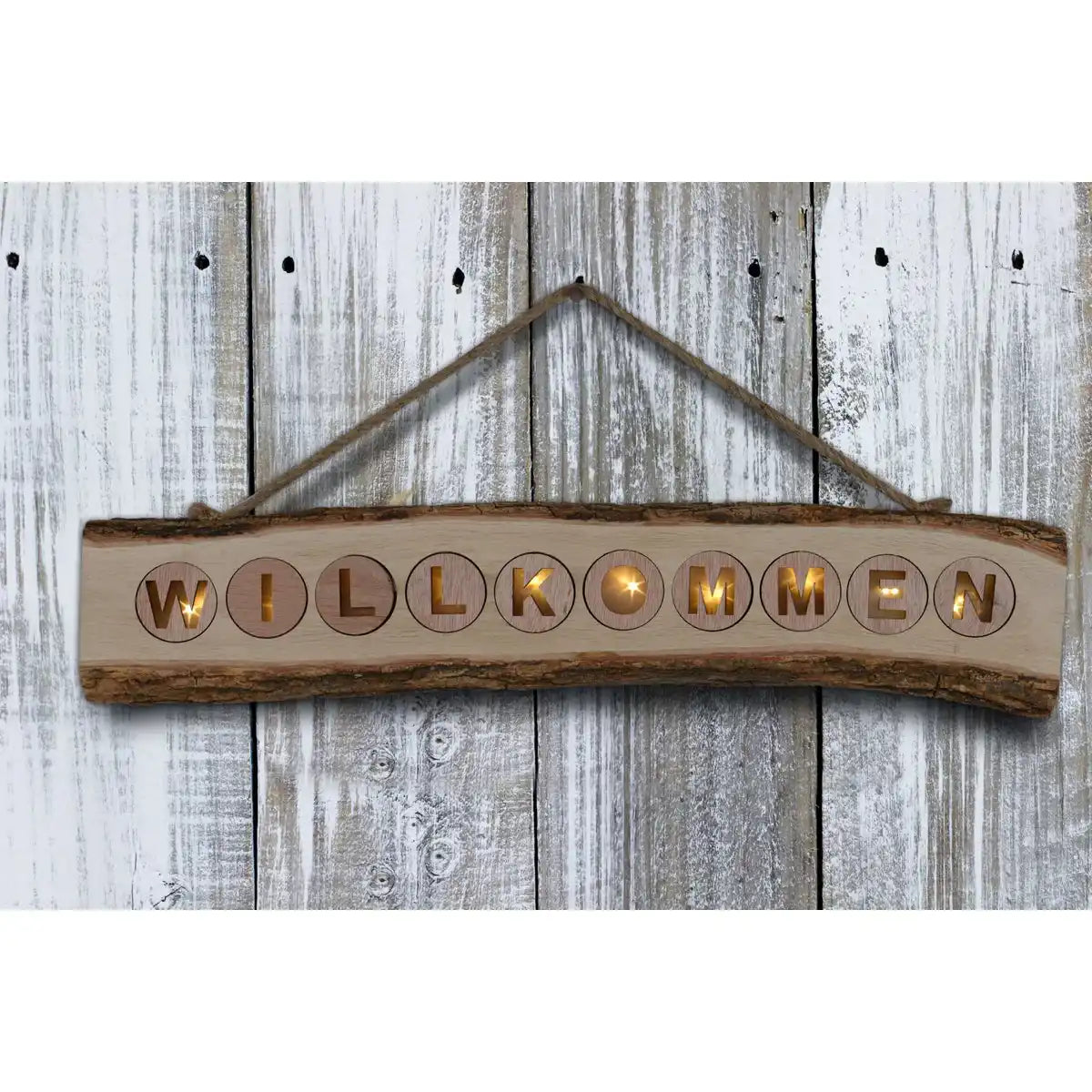 LED-Dekoleuchte "WILLKOMMEN"