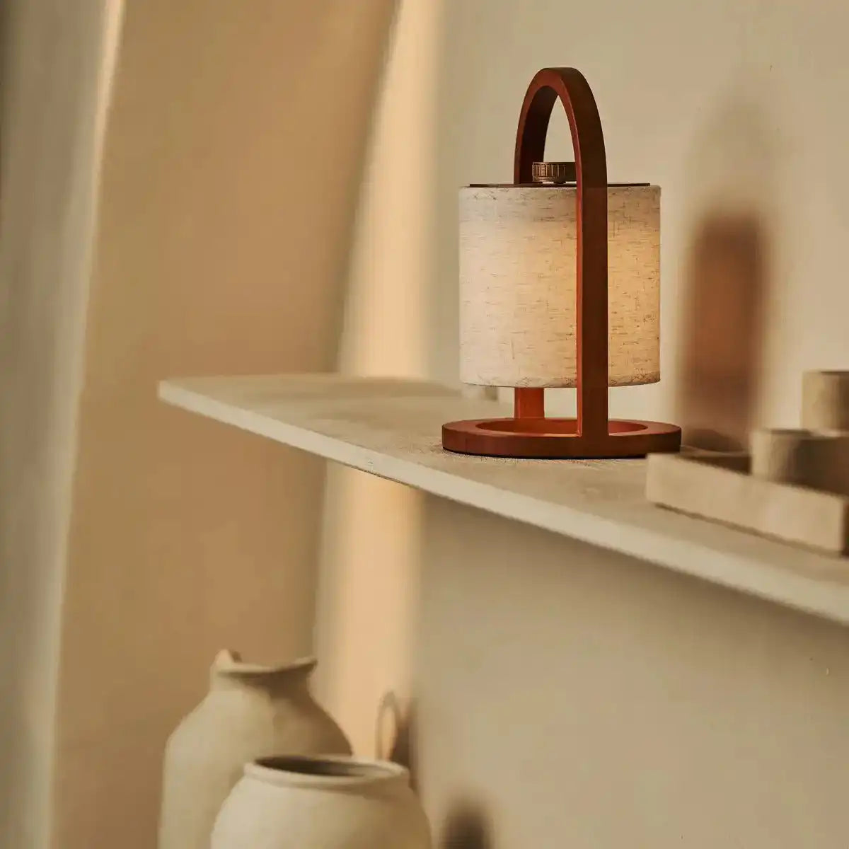 Flusskastanie Holz wiederaufladbare Lampe - dimmbares und schnurloses Licht
