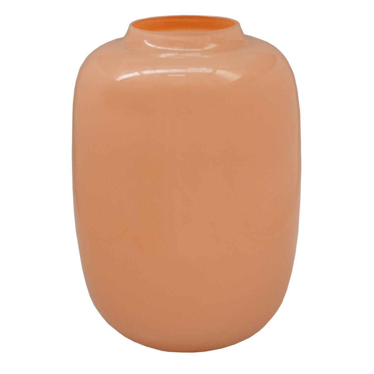 Designer Blumenvase Glasvase Vase Handgefertigt Pastellpfirsich