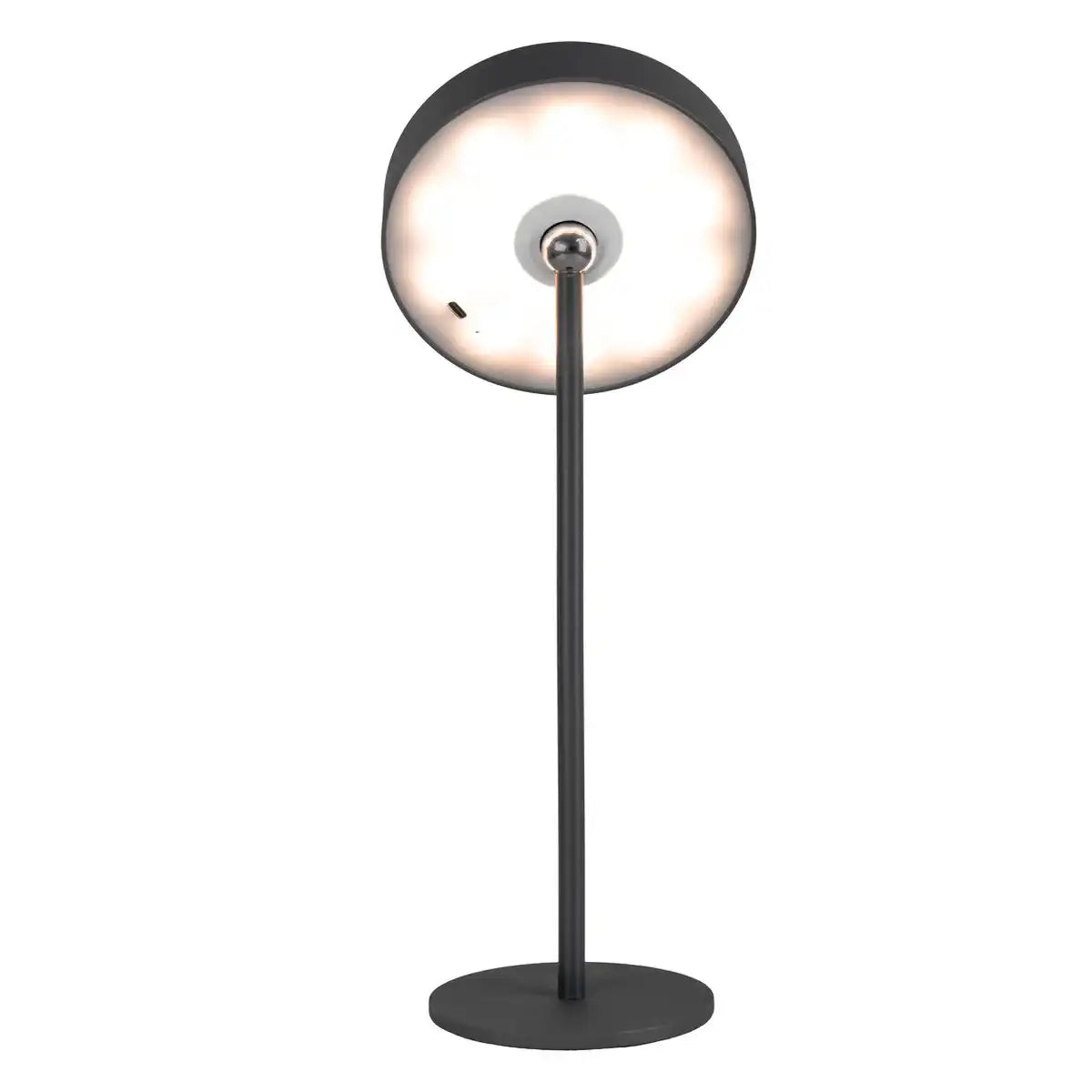 LED-Akku-Tischleuchte magnetisch "ELLA" für Außen und Innen, aus Metall und Kunststoff in Schwarz, 35 cm hoch