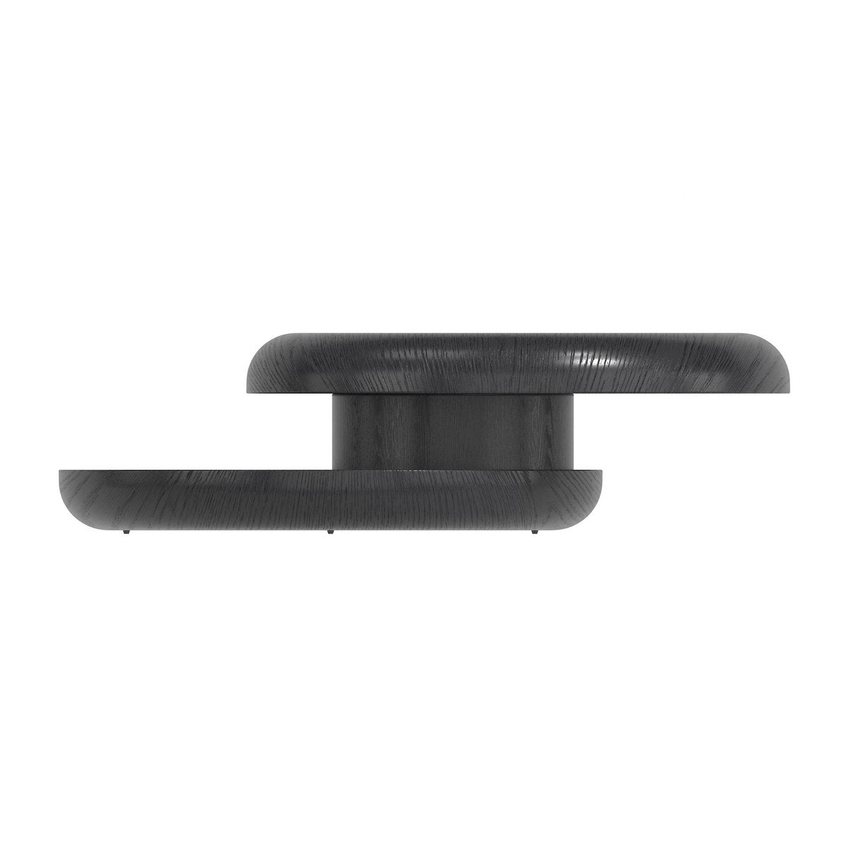 Couchtisch Ø 90 cm drehbar Schwarz