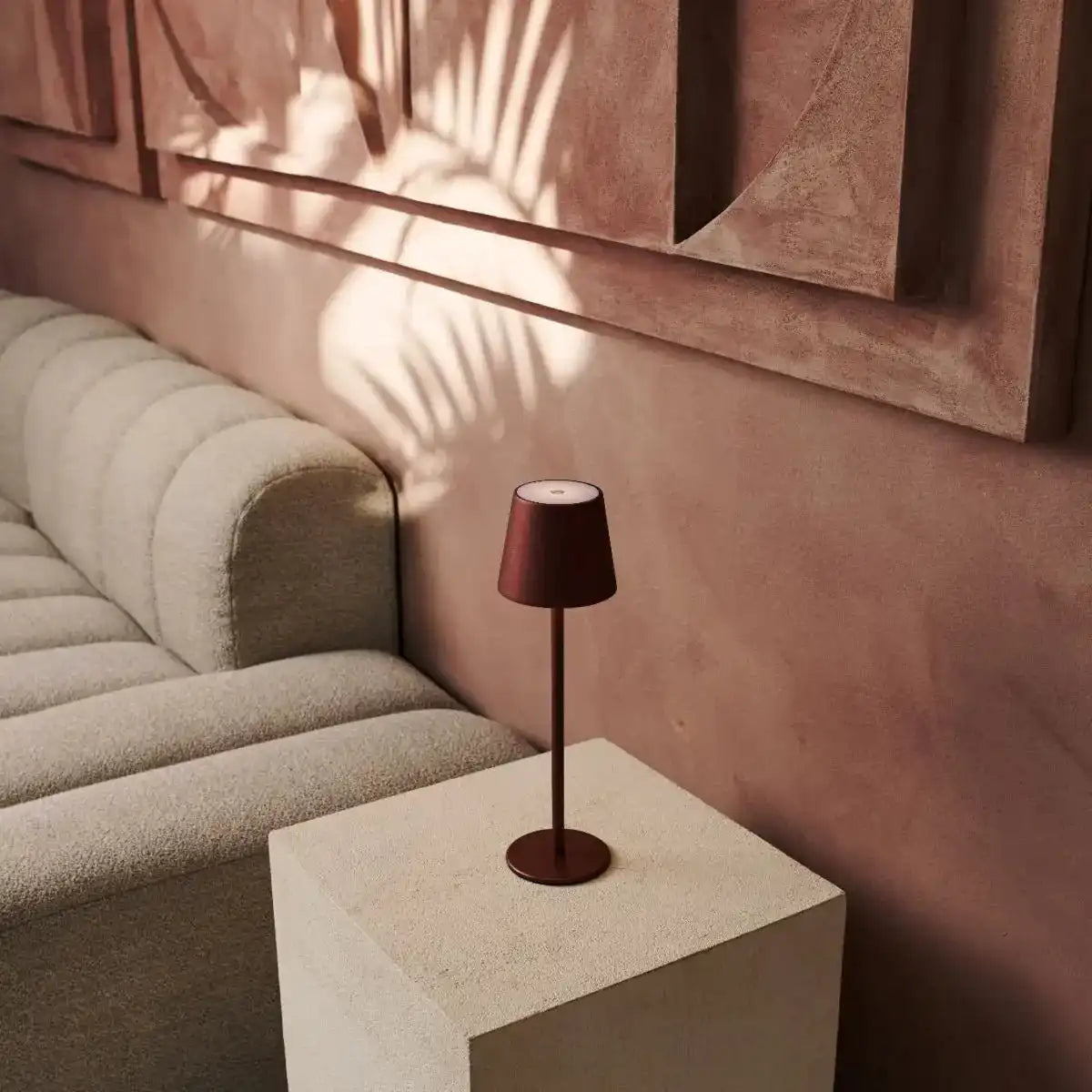 Jasper Bronze - drahtlose Lampe mit Batterie -L -Metall, dimmbare und 3 Lichtstufen