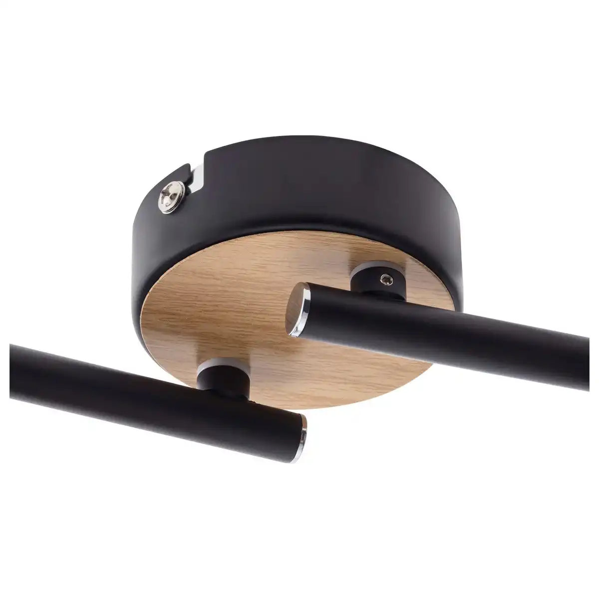 4er Spot Deckenleuchte "FUMOSO", Deckenlampe aus Metall und Rauchglas in Schwarz, mit E14-Fassung, für Esszimmer, Wohnzimmer, Diele oder Büro, 80 x 20 cm