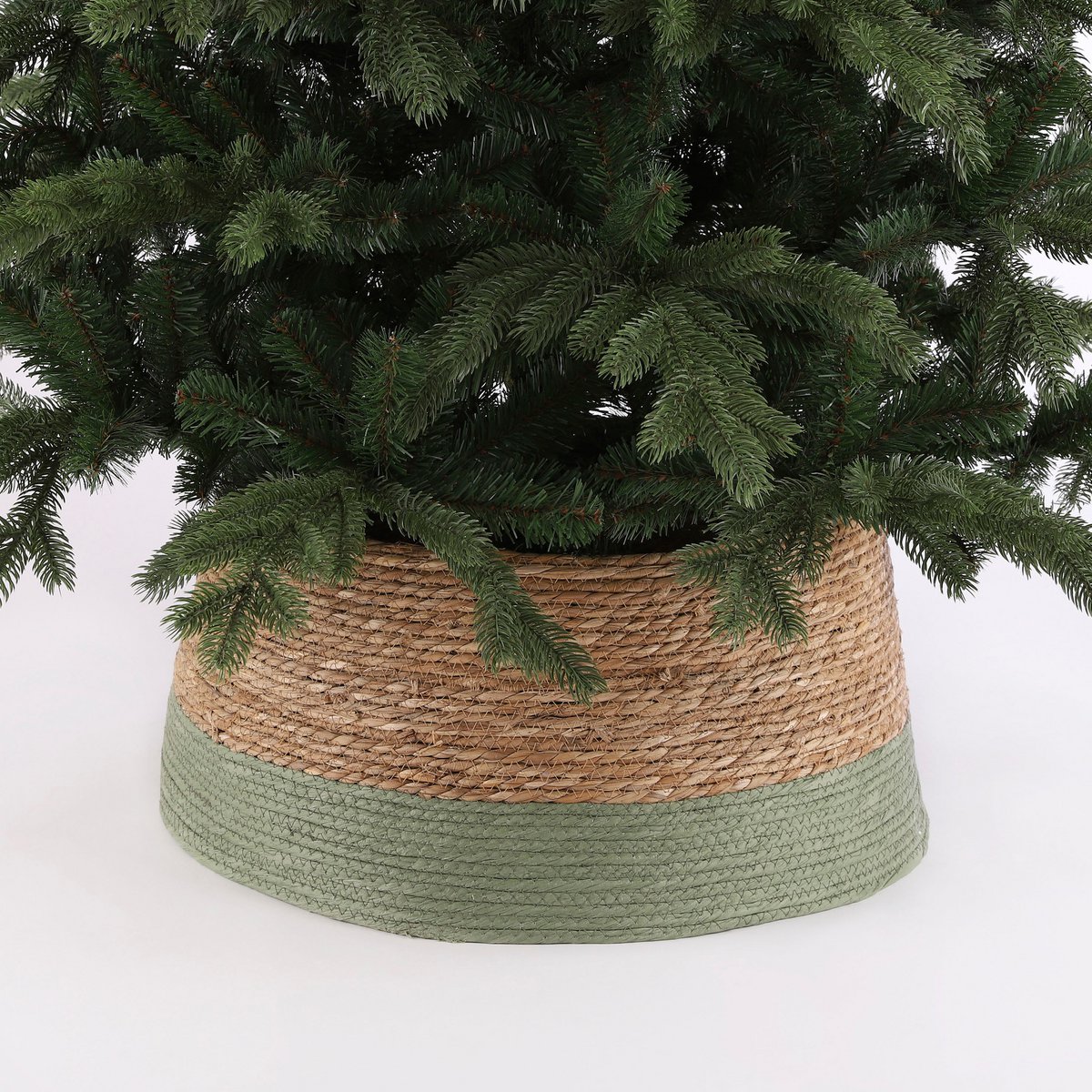 Weihnachtsbaumrock - H26 x Ø50 cm - Seegras - Grün