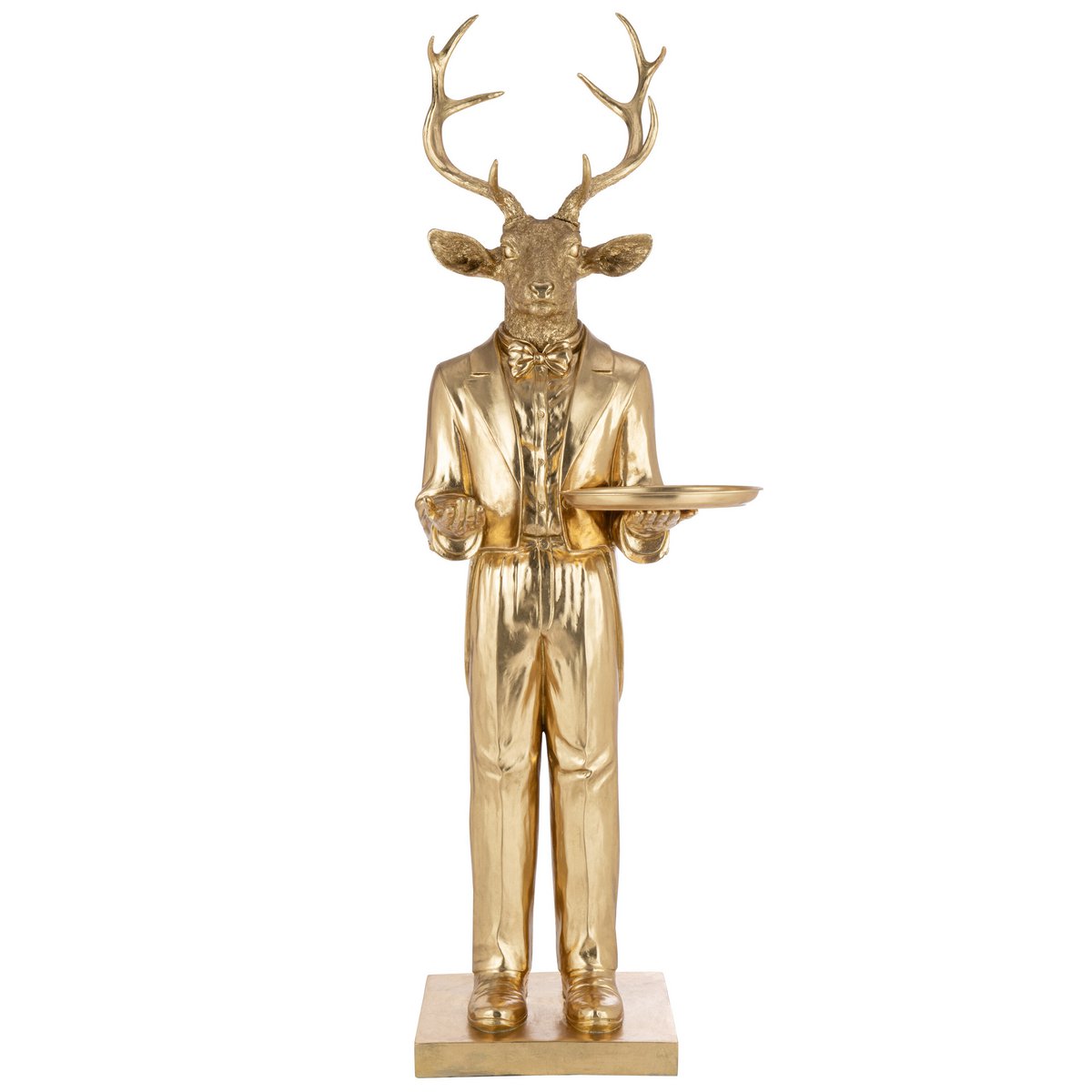 J -Line Decoration Hert Oberplateau - Polyresin - Gold