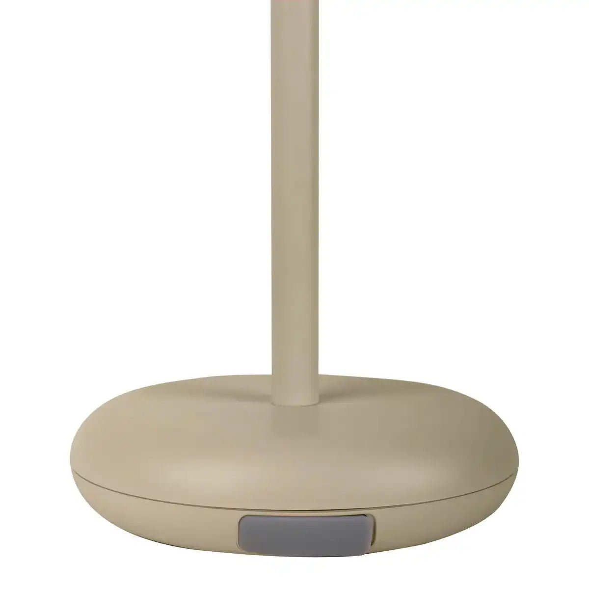 Akku-Tischleuchte "PASI" für Außen und Innen, aus Metall und Kunststoff in Beige, dimmbar, mit Touch- und Memory-Funktion, ca. 26 cm hoch