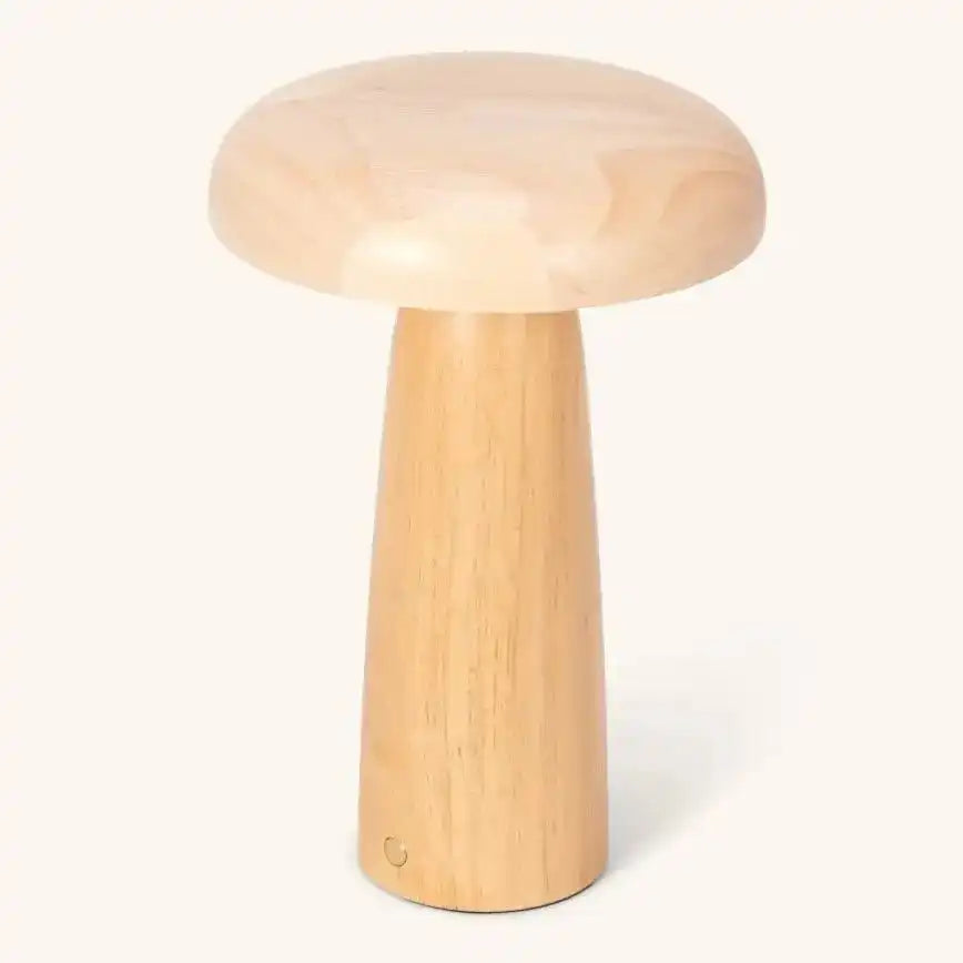 Lennart Tischlampe aus Holz – wiederaufladbare, dimmbare und kabellose Beleuchtung