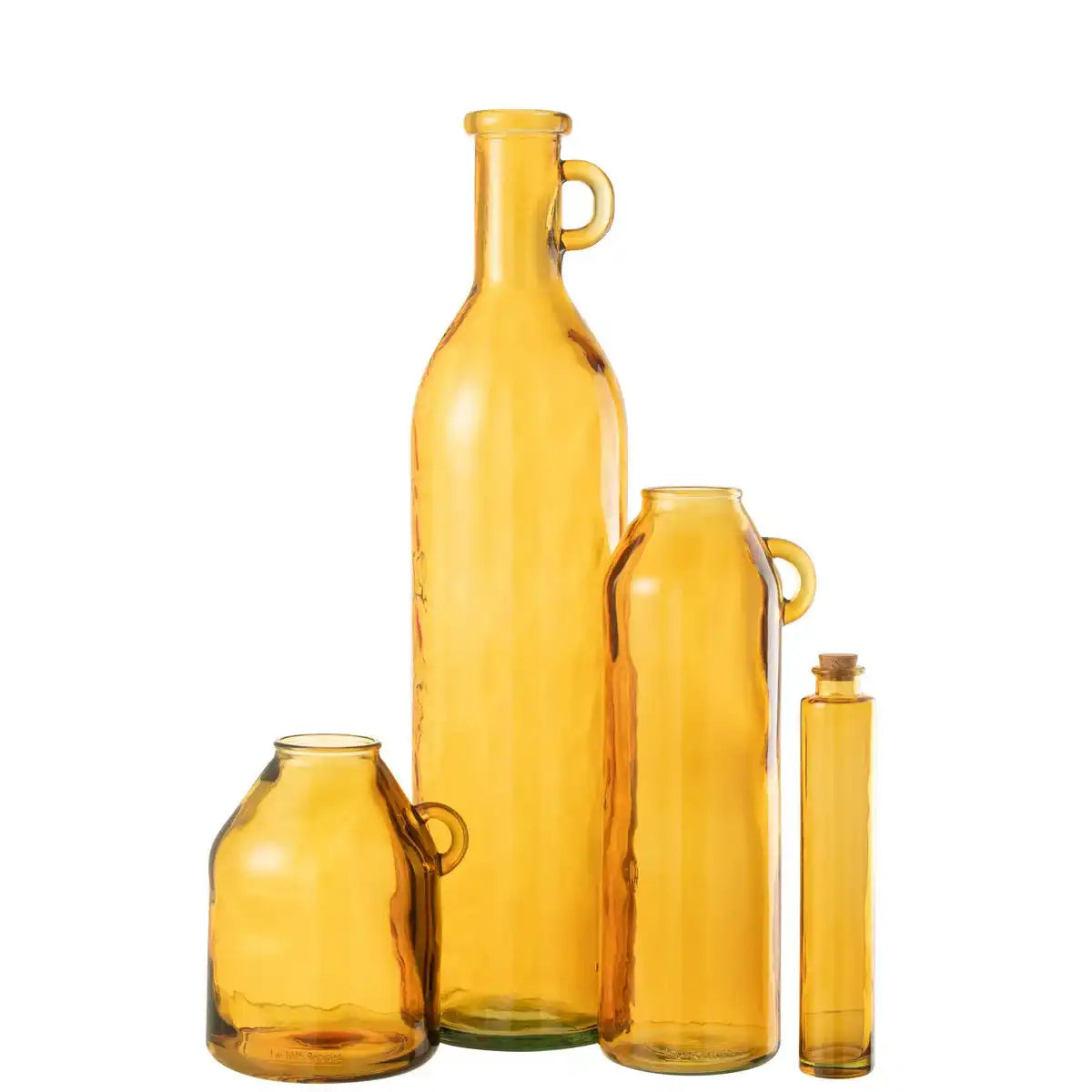 J-Line Wasserflaschenzylinder – Glas – Weiß