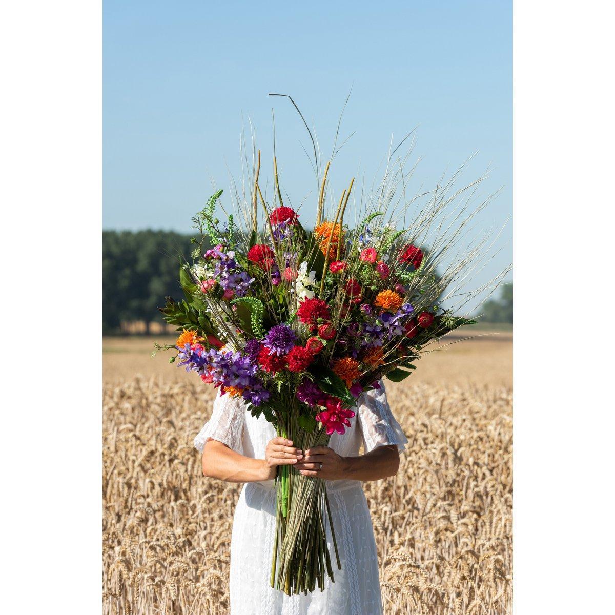 J-Line Bouquet Ball Mum Kunststoff Orange
