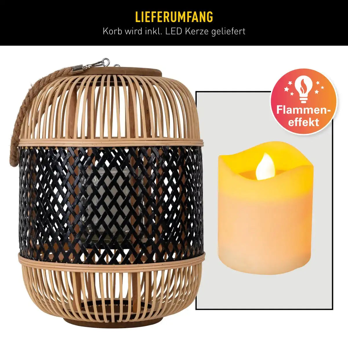 LED Dekoleuchte "KORBINIAN" H: 31,5 cm