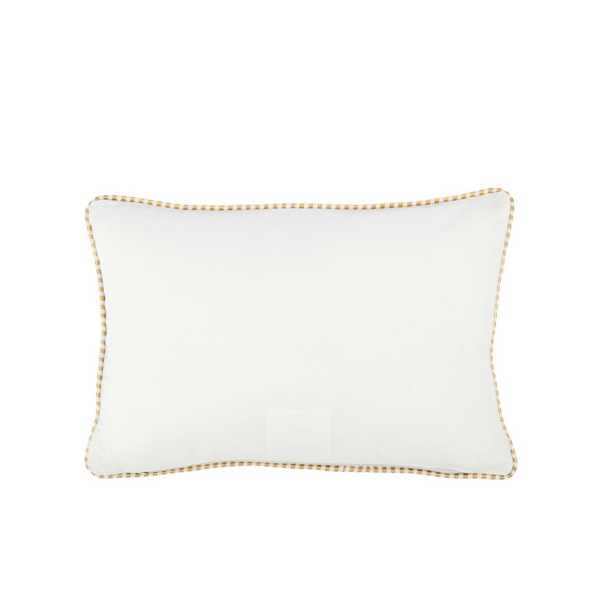 J-Line Kissen Bonheur Textil Weiß/Gold