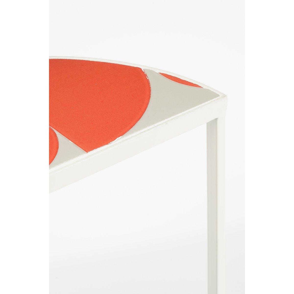 Bologna Side Table außerhalb - Satz von 2 - L45 x B23 x H58 cm - Metall - Rot