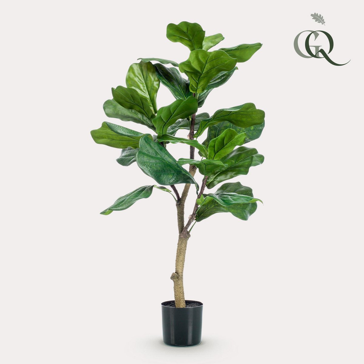 Künstliche Pflanze - Ficus Lyrata - Tabakpflanze - 90 cm