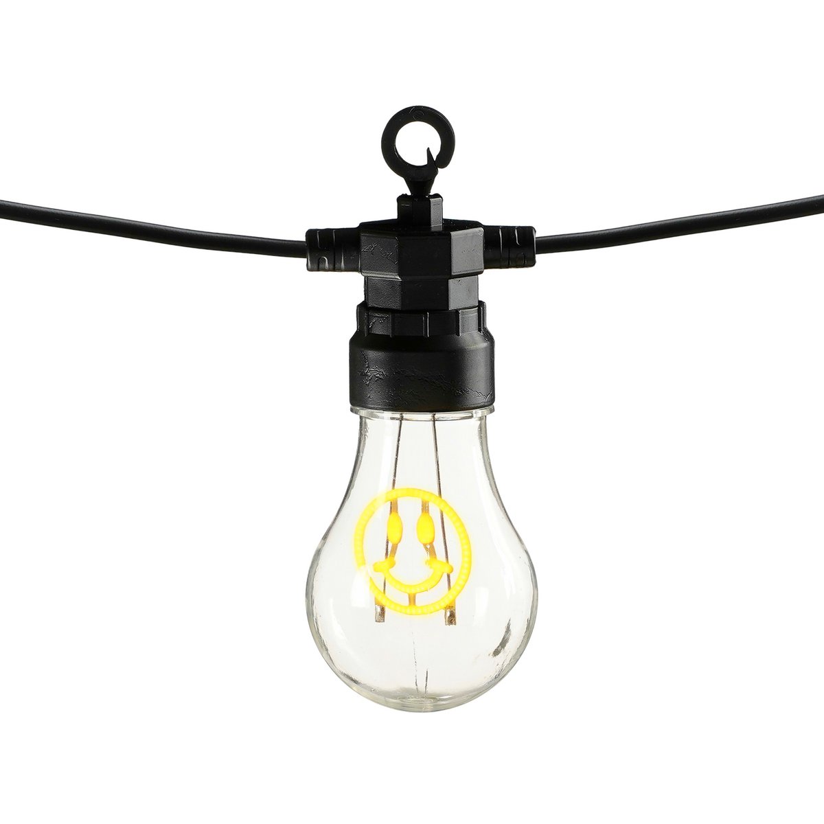 Smiley LED -Lichtkabel draußen - L450 cm - Gelb