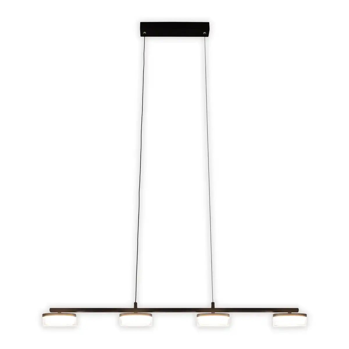 LED Pendelleuchte "CIMO" aus Metall und Kunststoff in Schwarz, mit integrierter LED, Länge 96 cm