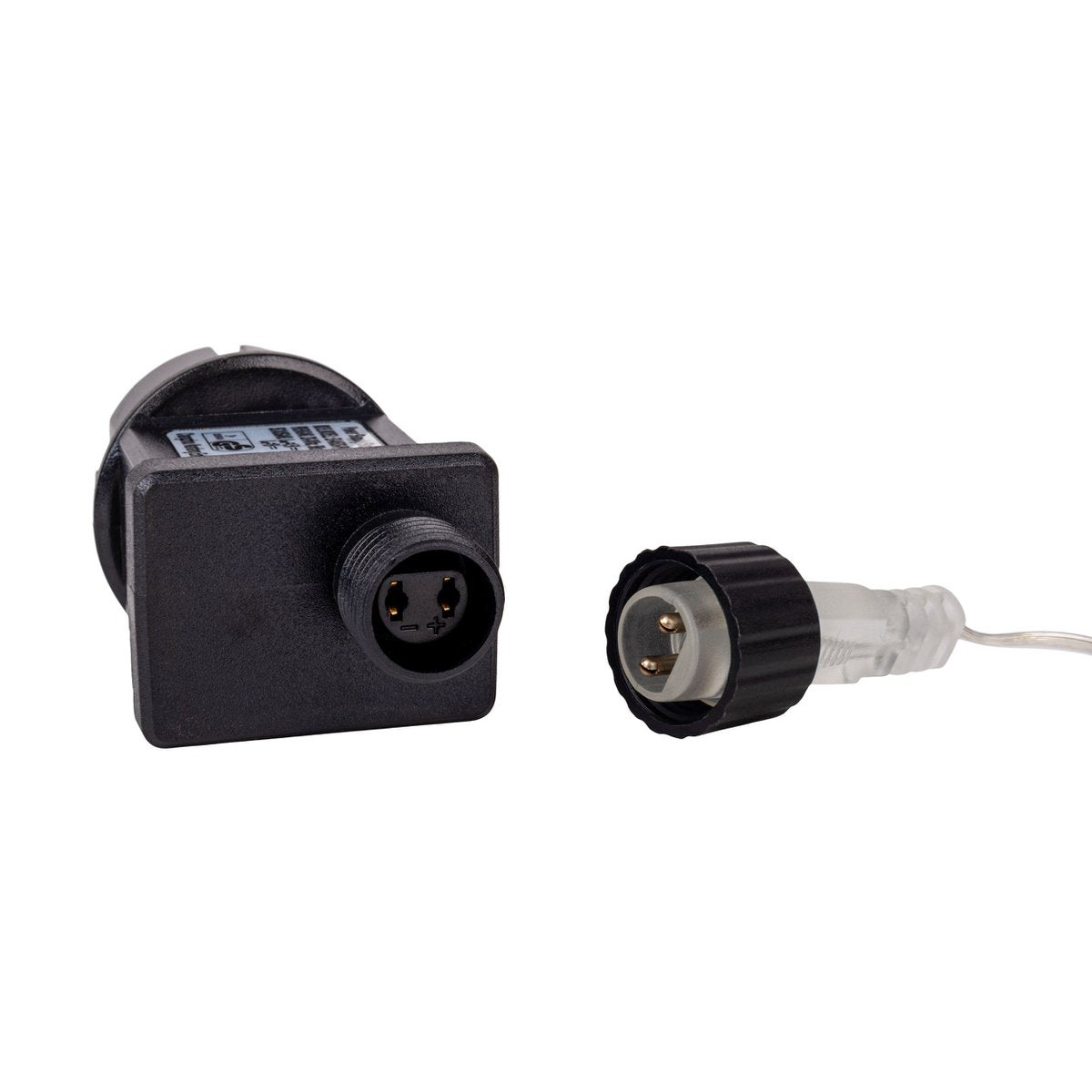 9er-Outdoor-LED-Weihnachtslichterkette 3D-Sterne /XMas-Lights - weiß