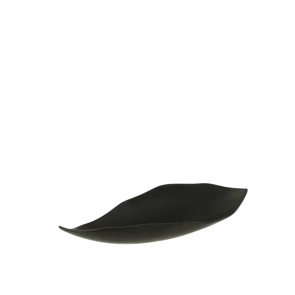 J -Line Blattplateau - Tablett - Metall - Schwarz - klein