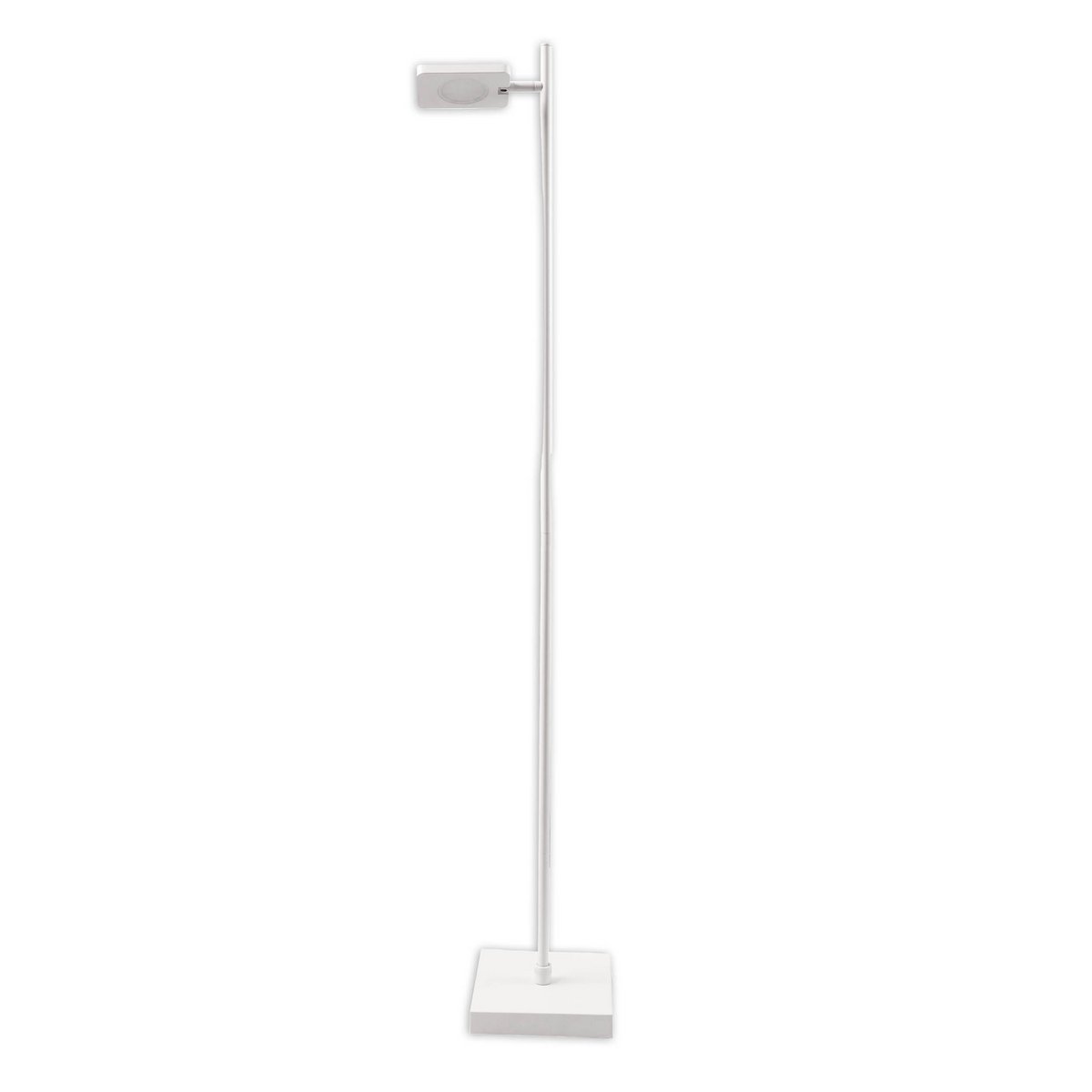 LED Akku-Stehleuchte "LUPA", 135 cm hoch, Aluminium weiß und Kunststoff, integrierte LEDs, 2400 lm, dimmbar, CCT-Funktion, 3000-6500 K, RGB-Lichtwechsler