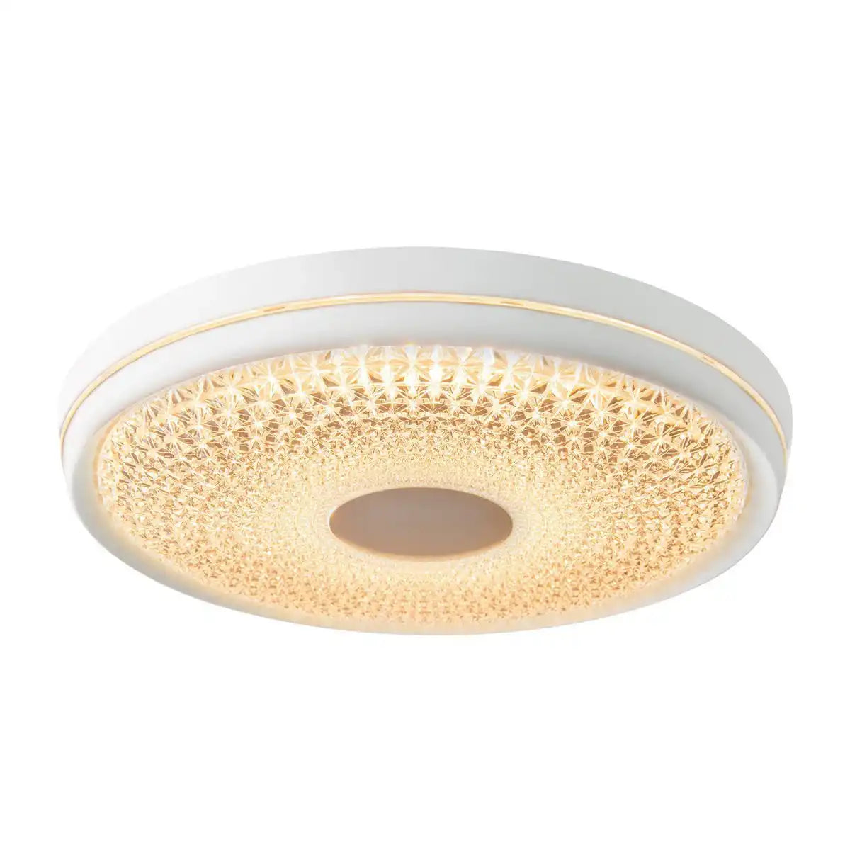 LED Deckenleuchte "BOISE" Ø 51 cm mit vielen Funktionen, aus Metall und Kunststoff, weiß, mit integrierten LEDs, Beleuchtung für Wohnräume oder Büro