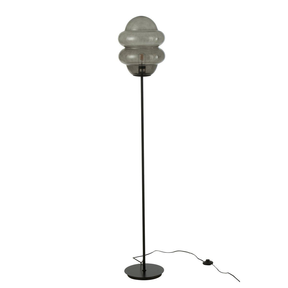 J-Line Stehleuchte Honey Spoon Glas Grau