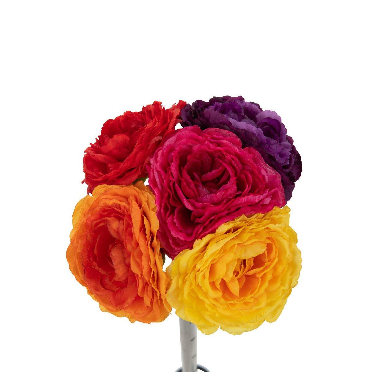 J-Line Blumen-Ranunkelbündel – Kunststoff – Mischung