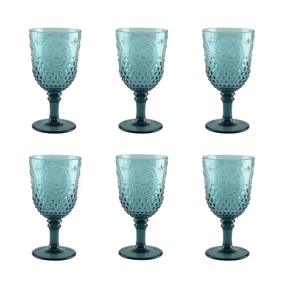 Acryl -türkiser Weingläser - viele 6 - HomeDesign Knaus