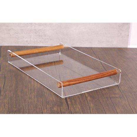 Acrylschale mit Holzgriffen - HomeDesign Knaus